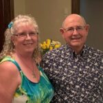 woman and man smiling